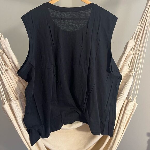 Madewell Black Women's Tank Athletic Tee Size 3X N - Picture 2 of 5